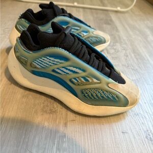 Yeezy Blue and Black Sneakers